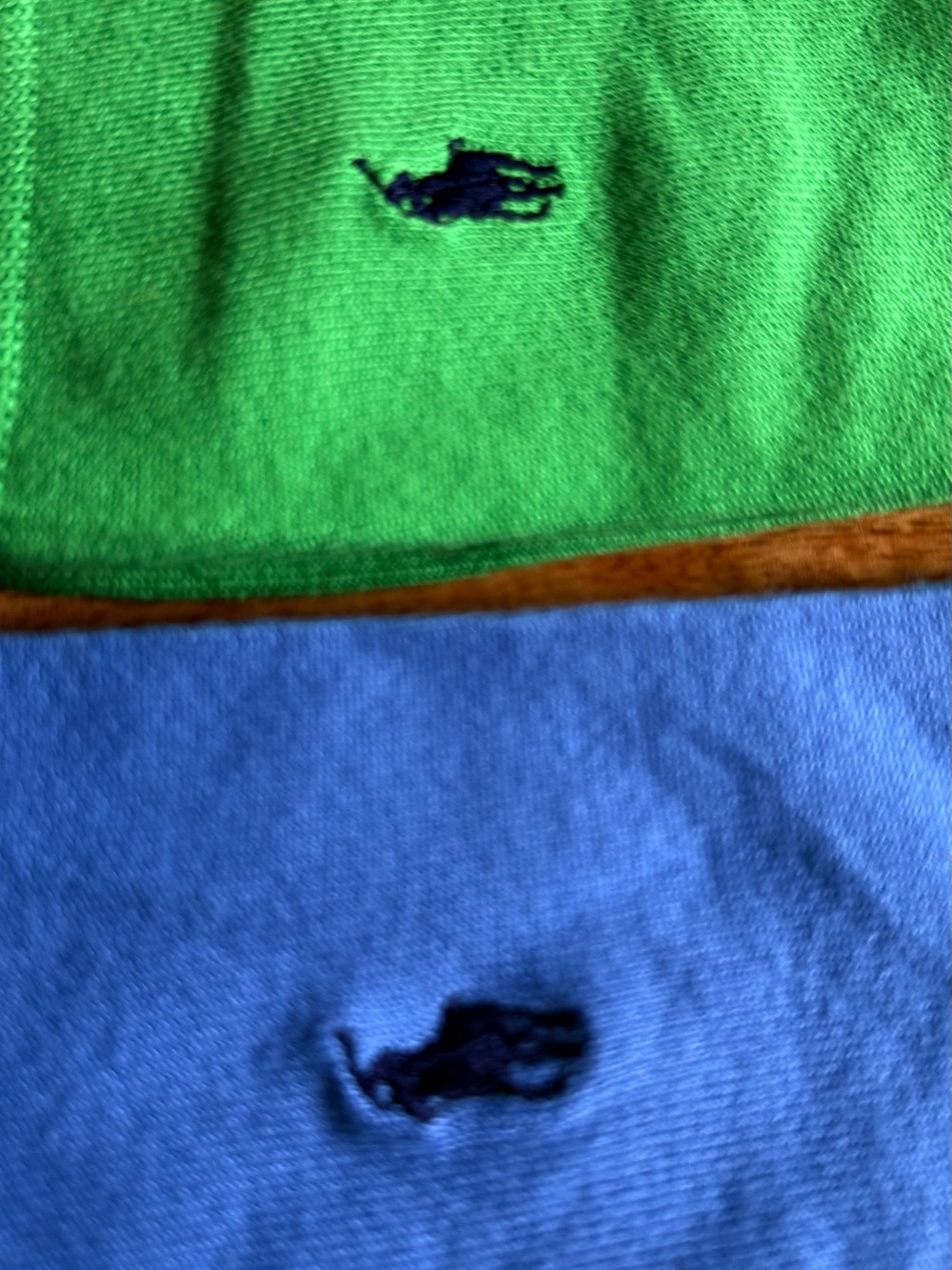 Polo by Ralph Lauren Blue and Green Embroidered Dress Crew Socks (2-Pack) - Picture 2 of 4